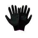 GUANTE ANTIDERRAPANTE DE POLIÉSTER/NITRILO CON PUNTOS NEGRO SAFE-FIT 1336 PAQ 12 PARES
