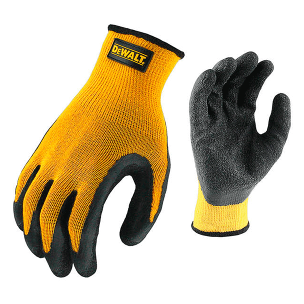 GUANTE DE ALGODÓN RECUBIERTO DE LÁTEX TEXTURIZADO T-L DEWALT DPG70 PAQ 12 PARES