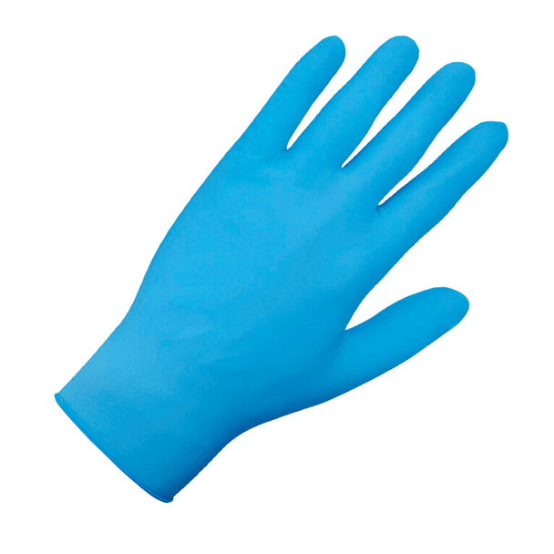 GUANTE DESECHABLE NITRILO PARA MANEJO DE ALIMENTOS AZUL SAFE-FIT 705PFE