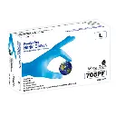 GUANTE DESECHABLE NITRILO PARA MANEJO DE ALIMENTOS AZUL SAFE-FIT 705PFE