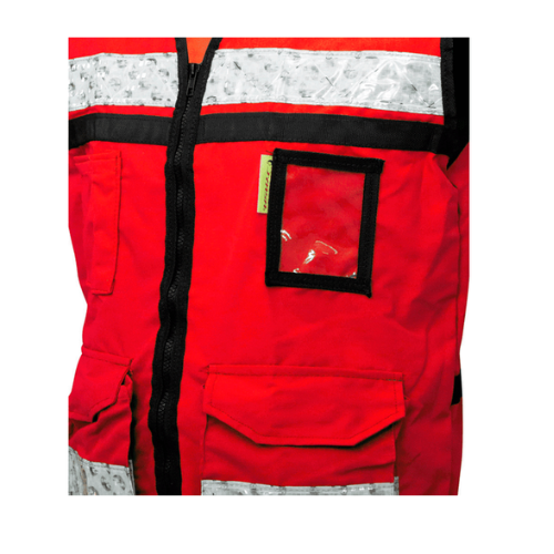 CHALECO RESCATISTA ABIERTO ROJO T-M JYRSA SR-2020RCR