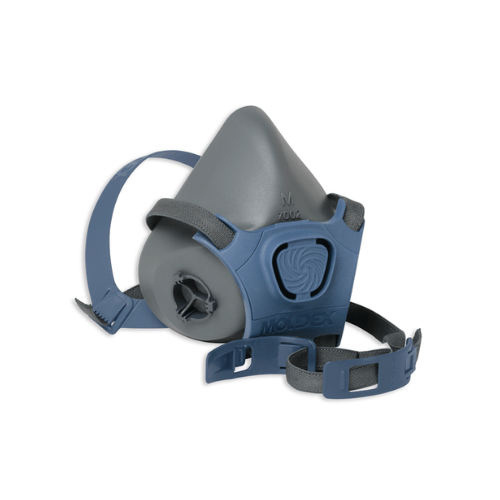 RESPIRADOR REUTILIZABLE DE MEDIA CARA 1 LIBRE DE PVC COLOR AZUL T-M MOLDEX 7002