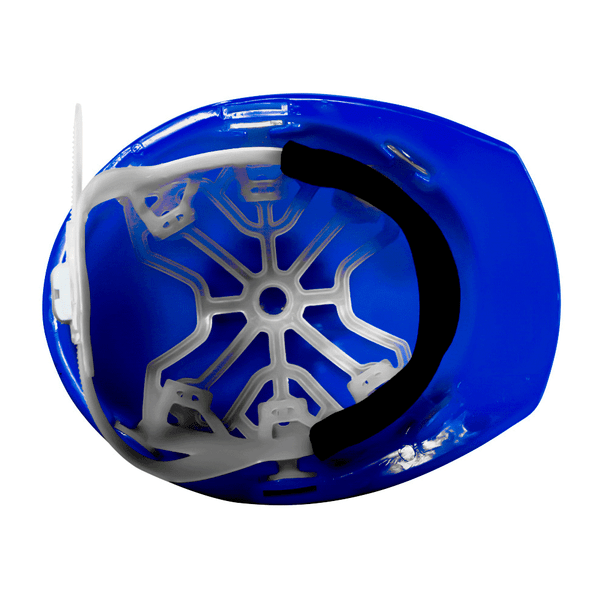 CASCO TIPO CACHUCHA DIELÉCTRICO CON SUSPENSIÓN PLÁSTICA DE 6 PUNTOS AZUL JYRSA WW-2004AZK