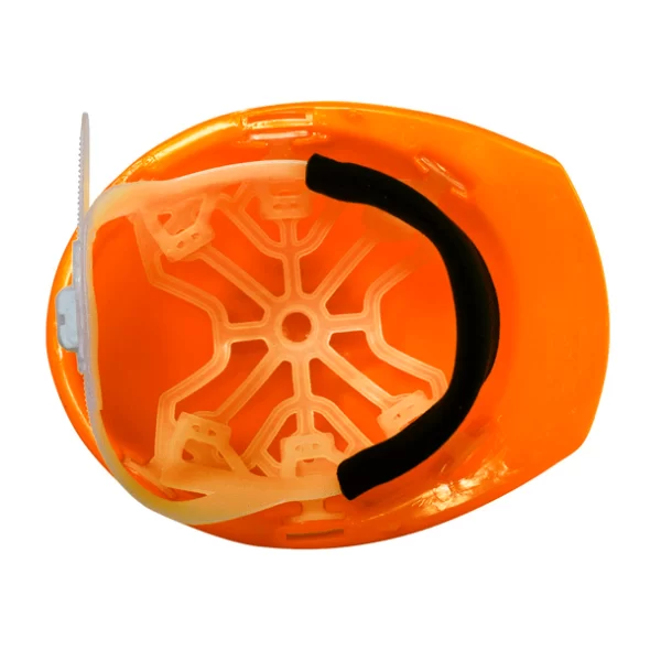 CASCO TIPO CACHUCHA DIELÉCTRICO CON SUSPENSIÓN PLÁSTICA DE 6 PUNTOS NARANJA JYRSA WW-2004ANK