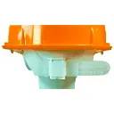 CASCO TIPO CACHUCHA DIELÉCTRICO CON SUSPENSIÓN PLÁSTICA DE 6 PUNTOS NARANJA JYRSA WW-2004ANK