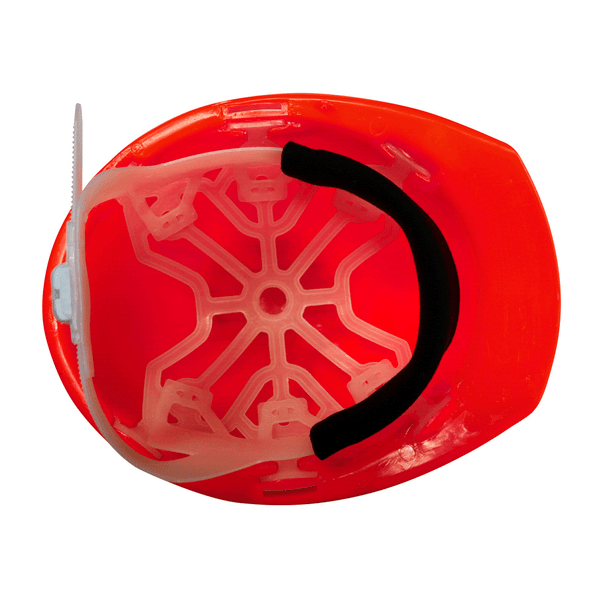 CASCO TIPO CACHUCHA DIELÉCTRICO CON SUSPENSIÓN PLÁSTICA DE 6 PUNTOS ROJO JYRSA WW-2004RK