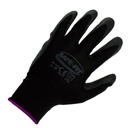 GUANTE ANTIDERRAPANTE DE POLIÉSTER/NITRILO CON PUNTOS NEGRO SAFE-FIT 1336 PAQ 12 PARES