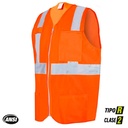 ORANGE POLYESTER HIGH VISIBILITY VEST T-L JYRSA SR-1020ANCR
