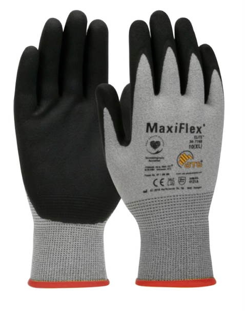 Guante Ligero de Nylon con Empuñadura de Microespuma Recubierta de Nitrilo Gris PIP 34-774B