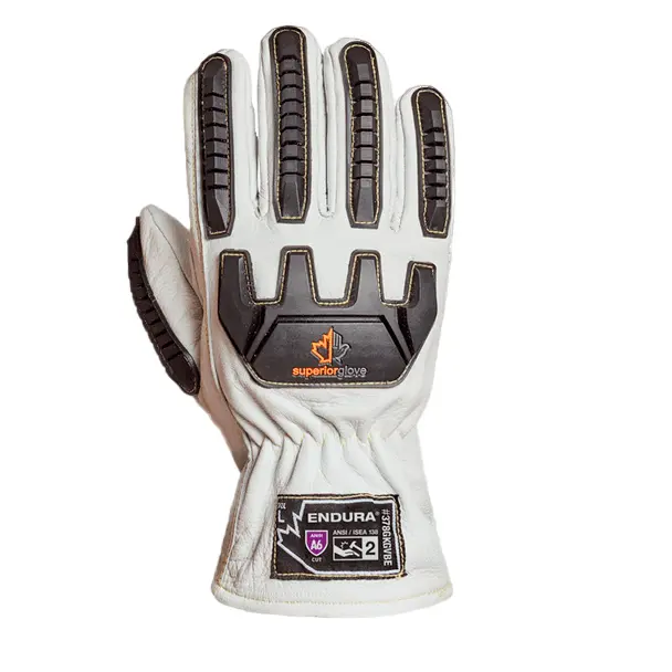 Guante Resistente al Corte A6 Contra Impacto Blanco SUPERIORIGLOVE 378GKGVBE