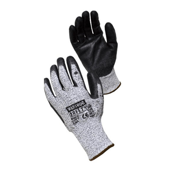 Guante Resistente al Corte de Polietileno Gris T-M WARTHOG CUTP