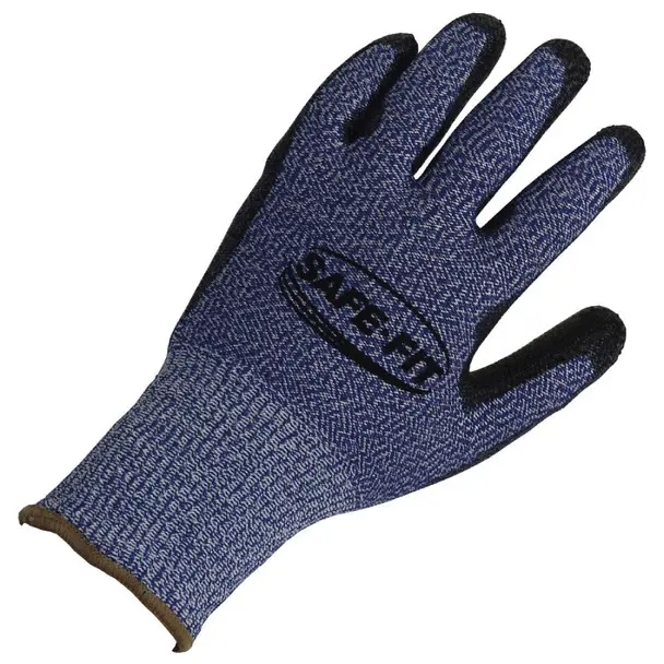 Guante Resistente al Corte Nivel 5 Supraneema y Fibra de Vidrio con Recubrimiento de Poliuretano Negro SAFE FIT 1503