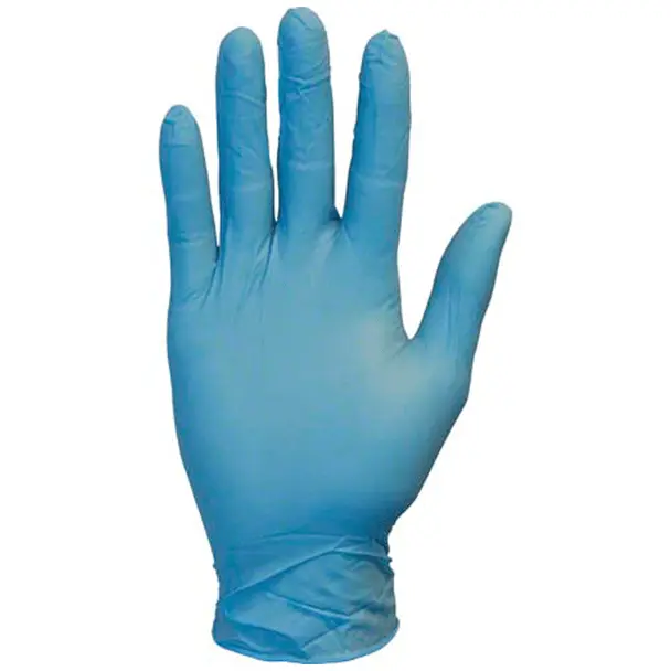 Guante sin Polvo de 12" de Nitrilo Azul T-XL SAFETY ZONE GNPL-5-T8
