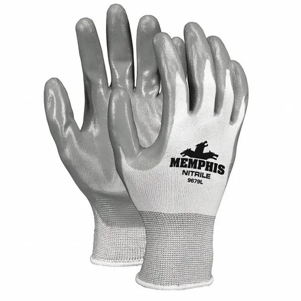 Guante Ultratech Cal 15 Compatible con Pantalla Táctil con Cubierta de Nailon Blanco MCR 9683