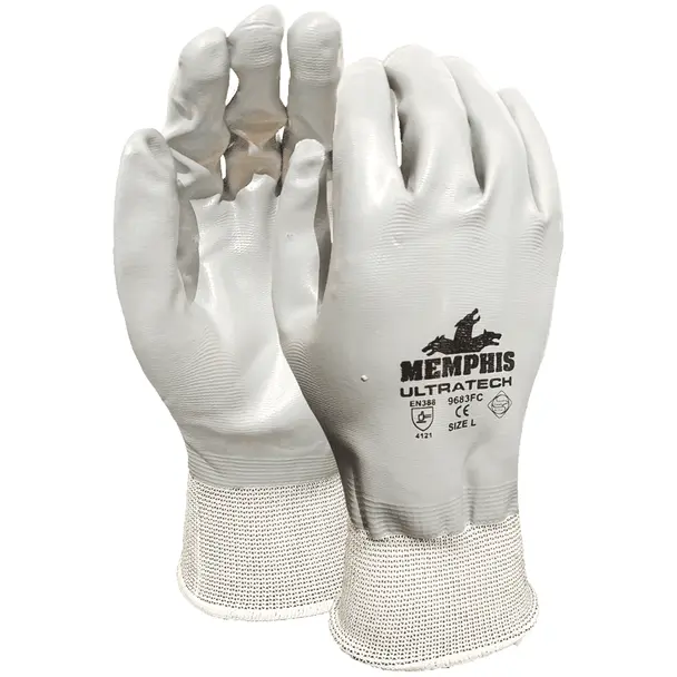 Guante Ultratech de Nitrilo Gris MCR 9683FC