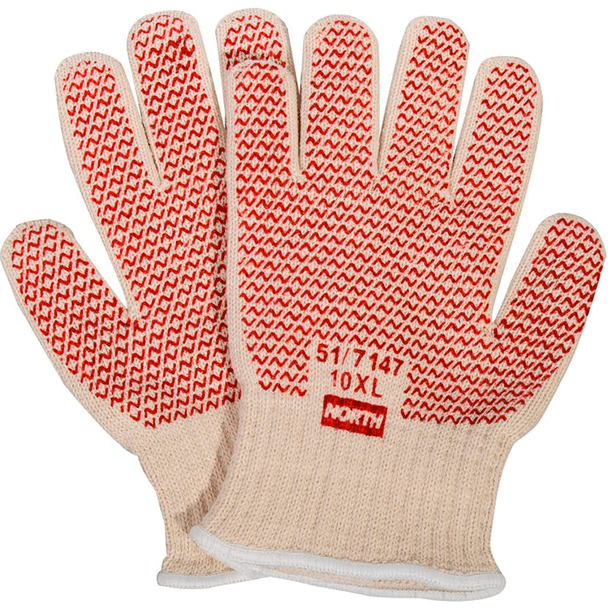 Guantes con Protección Contra Cortes y Abrasion Nitrilo Blanco HONEYWELL 51/7147