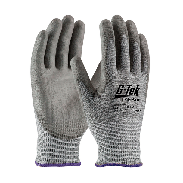 Guantes de Polykor con Recubrimiento de Poliuretano Gris PIP 16-560