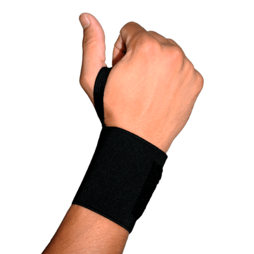 WRISTBAND WITH HOOK CLOSURE MADE OF BLACK ELASTIC JYRSA 1060