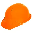 DIELECTRIC CAP TYPE HELMET WITH 6 POINT PLASTIC SUSPENSION ORANGE JYRSA WW-2004ANK