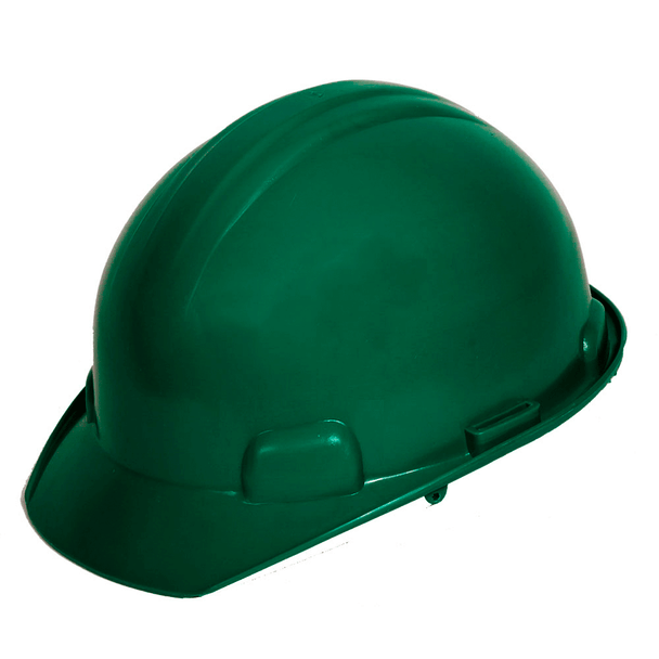 DIELECTRIC CAP TYPE HELMET WITH 6 POINT PLASTIC SUSPENSION GREEN JYRSA WW-2004VK