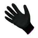 Guante Antiderrapante de Poliéster/Nitrilo con Puntos Negro SAFE-FIT 1336