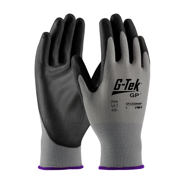 GRAY NITRILE COATED POLYESTER GLOVE PIP GT-C225NBP-MX
