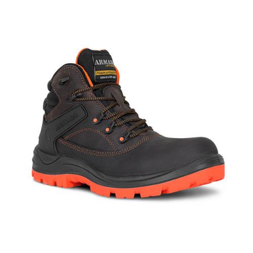 DIELECTRIC INJECTION SAFETY BOOT WITH ANKLE SUPPORT BROWN COLOR