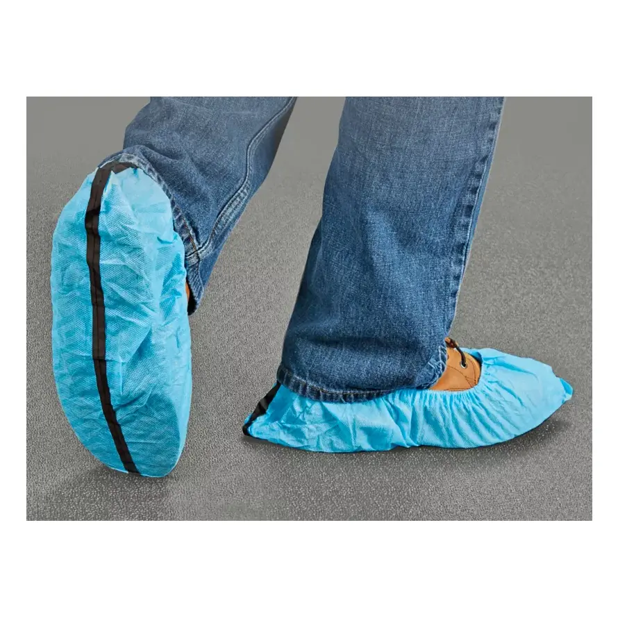 SHOE COVER WITH NON-SLIP SOLE IN BLUE POLYPROPYLENE S-22398