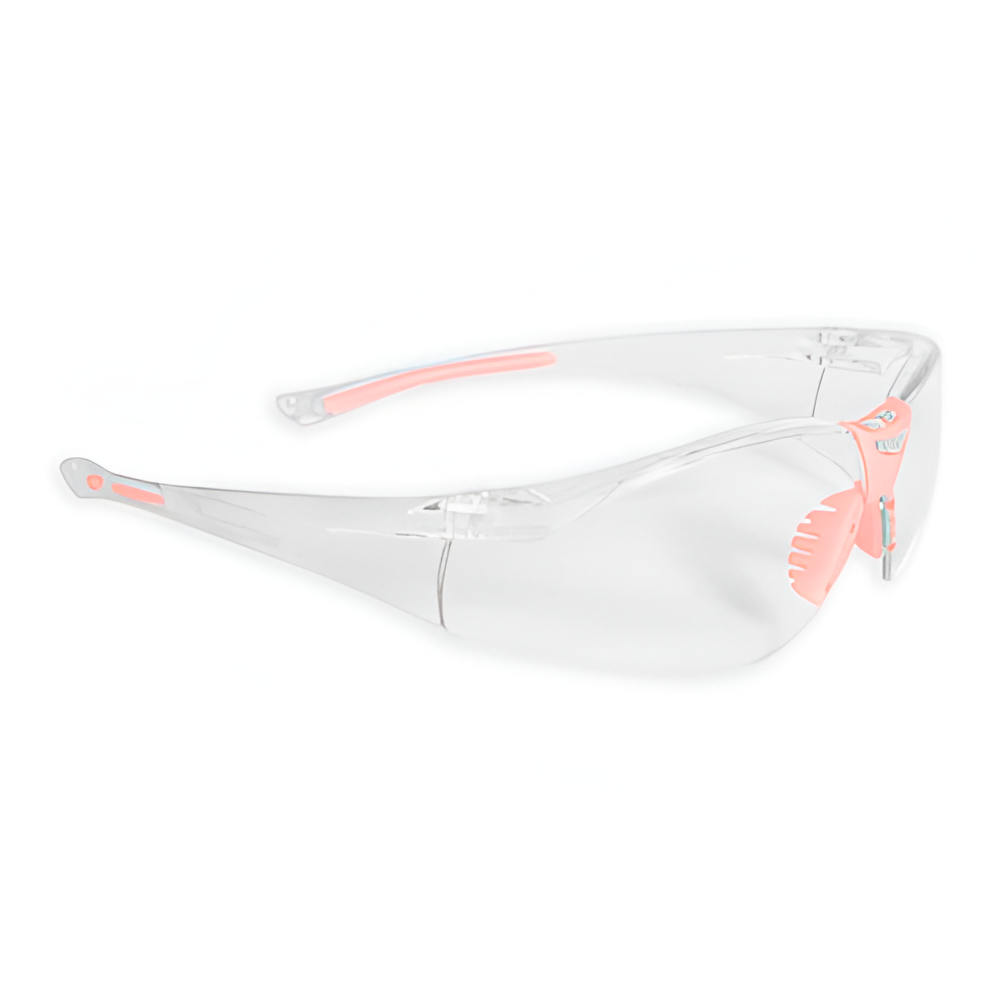 LENTE DE SEGURIDAD CON DETALLES EN ROSA CON PROTECCIÓN UV DE POLICARBONATO T-M RADIANS SO1P-10
