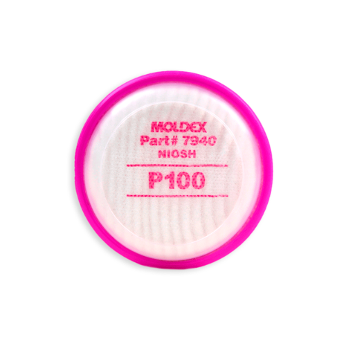 FILTER/DISC FOR PARTICLES P100 AGAINST ORGANIC VAPORS, GASES AND ACIDS MAGENTA MOLDEX 7940