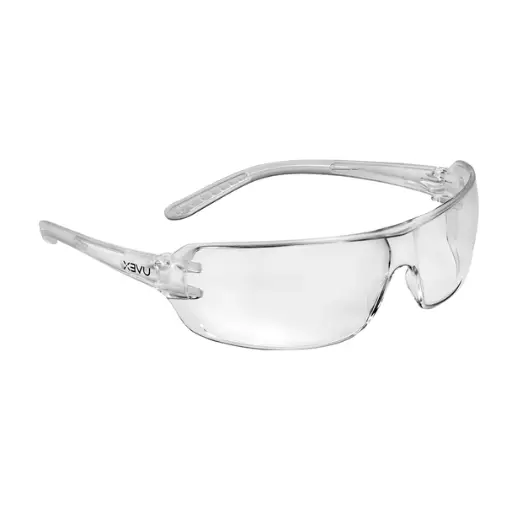 [HW-300] Lente de Seguridad Mica Clara con Recubrimiento Anti Empaño con Marco Transparente HONEYWELL 300