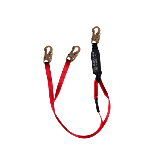 [GE-SAWD18] ESLINGA AMORTIGUADOR DE IMPACTO CON 3 GANCHOS DE ACERO DE 3/4″ ROJO GOLDEN EAGLE SAWD18