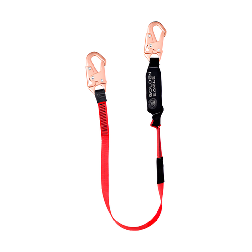 [GE-SAW18] ESLINGA AMORTIGUADOR DE IMPACTO CON GANCHOS DE ACERO DE 3/4″ ROJO GOLDEN EAGLE SAW18