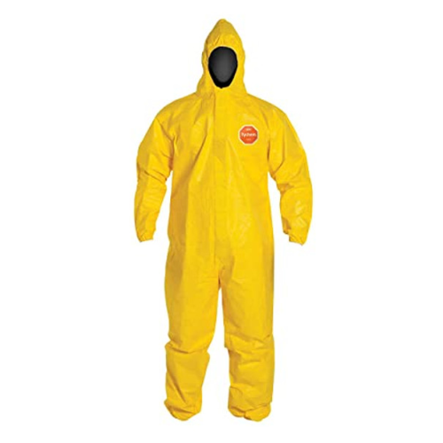 [DUP-QC127S] TYCHEM 2000® OVEROL WITH HOOD AND ELASTIC ADJUSTMENTS YELLOW DUPONT™ QC127S