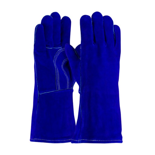 [PIP-737020] GUANTE DE CARNAZA PARA SOLDADOR COLOR AZUL DE FORRO KEVLAR PIP 73-7020