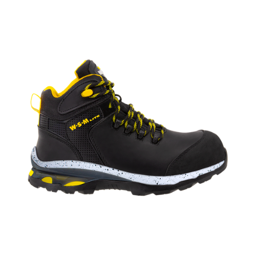 [WSM-AEROLITE] ERGOLITE PROTECTION BOOT TYPE BORCEGUÍ BLACK COLOR WSM AEROLITE