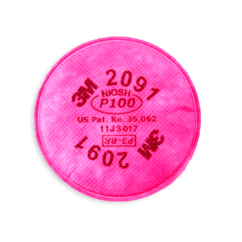 [3M-2091] FILTRO PARA PARTÍCULAS Y NEBLINAS CON O SIN ACEITE P100 3M 2091