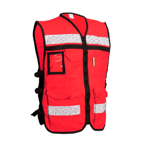 [JYR-SR2020RCR] CHALECO RESCATISTA ABIERTO ROJO T-M JYRSA SR-2020RCR