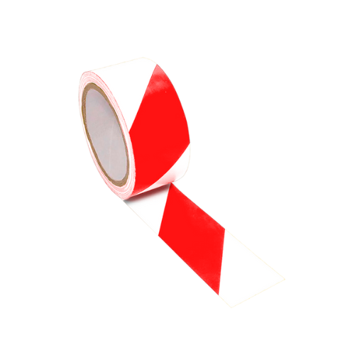 [SR-PVC2M01] CINTA DE MARCAJE PARA DELIMITAR ÁREAS DE TRÁFICO Y RIESGO BLANCO CON ROJO DE 35 MTS SERSA PV-C2M01