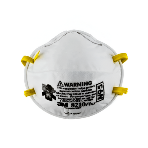 [3M-8210] DISPOSABLE RESPIRATOR FOR SOLID AND LIQUID PARTICLES WITHOUT OIL N95 WHITE 3M 8210