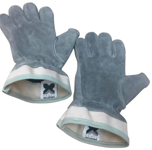 [SER-AFX147] GRAY BOVINE LEATHER GRADE B GLOVE T-10 SERSA AFX-147