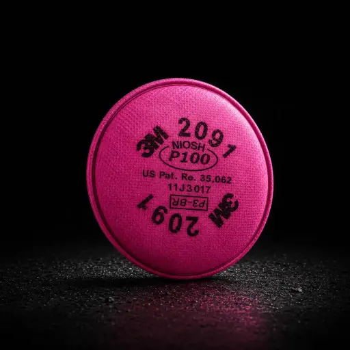 FILTRO PARA PARTÍCULAS Y NEBLINAS CON O SIN ACEITE P100 3M 2091 1PZ