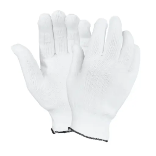 [MCR-SX9627] Guante Japonés Desechable Multiusos Cal 13 de Poliéster Blanco T-S MCR SX9627