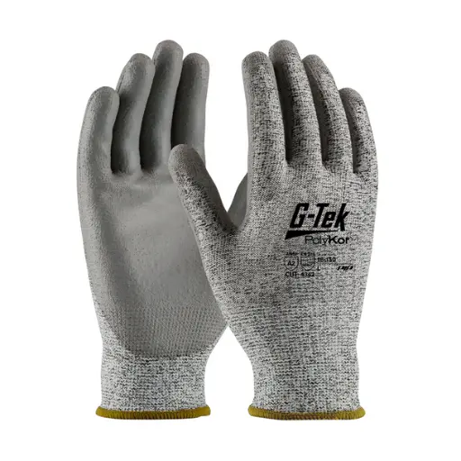 [PIP-16150] Guante Protección Contra Peligros Mecánicos Polykor Poliuretano Sal y Pimienta T-M PIP 16-150