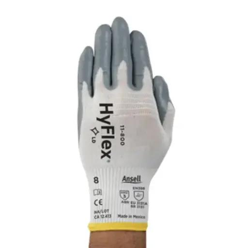 [ANS-11800] Guante Transpirable Recubierto de Nitrilo Blanco T-9 ANSELL 11800