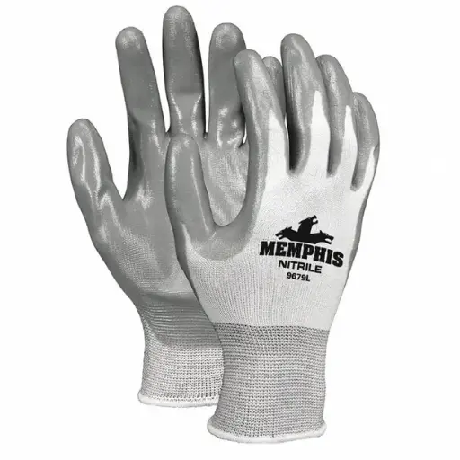 [MCR-9683] Guante Ultratech Cal 15 Compatible con Pantalla Táctil con Cubierta de Nailon Blanco MCR 9683