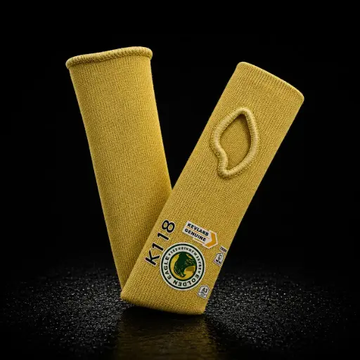 [GE-K118] Manga Resistente al Corte A3 Kevlar Angosta con Orificio Pulgar GOLDEN EAGLE K118
